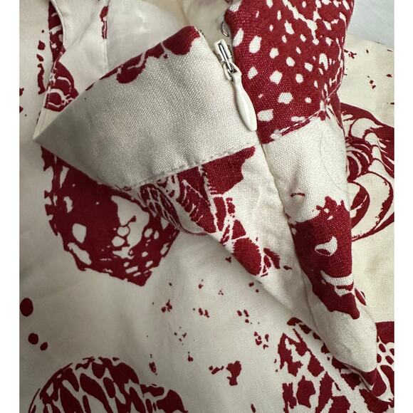 Rebecca Taylor Sea Shore Red Clay Combo Mini Skirt | Size 12 NEW - Picture 5 of 8